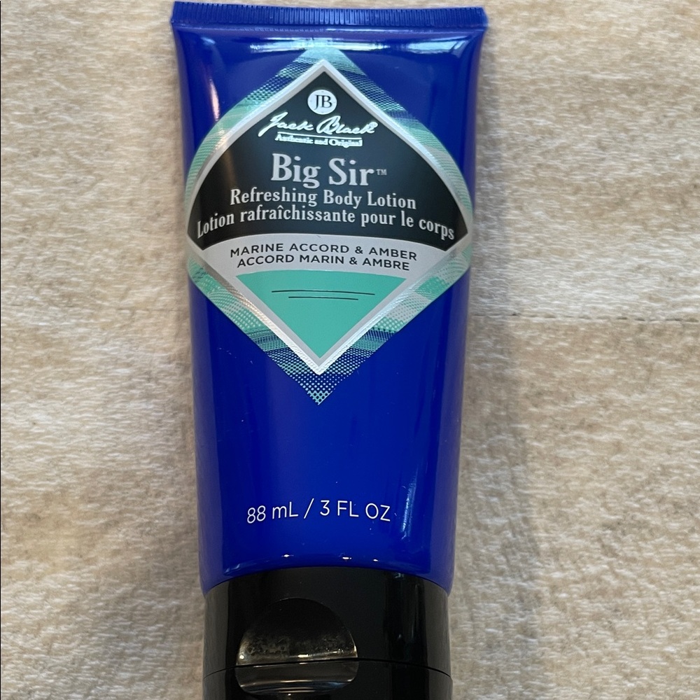 3/$25🛍️ Jack Black Big Sir Body Lotion marine accord and amber. 3oz size, new!